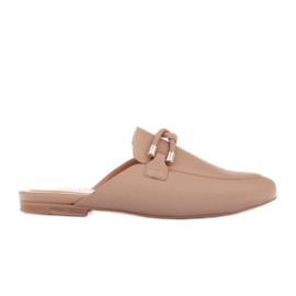 Marco Shoes Pantofole con decorazione beige