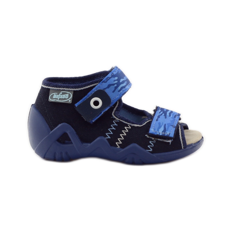Sandali Befado 250p inserto in pelle blu navy blu