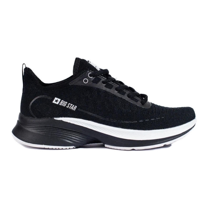Scarpe sportive nere con suola spessa Big Star LL274327 nero