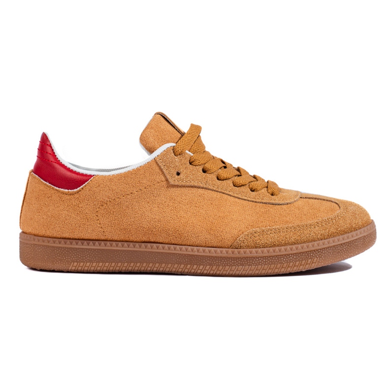 Sneaker Shelovet in camoscio marrone beige