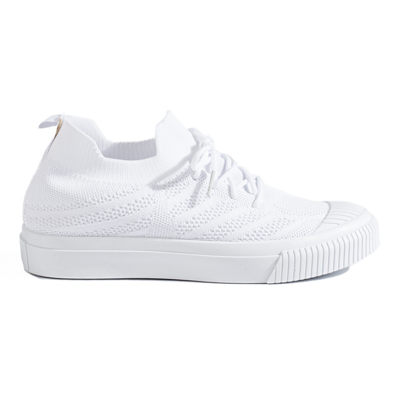 Sneakers da donna in tessuto bianco Shelovet bianca