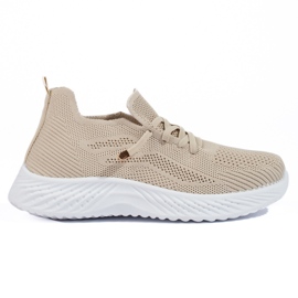 Scarpe sportive da donna in tessuto Shelovet beige