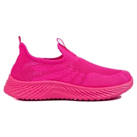 Scarpe sportive da donna traforate fucsia Shelovet rosa