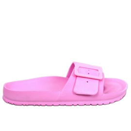 Ciabatte in gomma con fibbia Romero Pink rosa