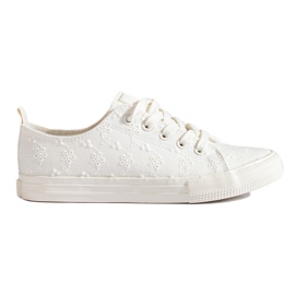 Sneakers bianche da donna LL274223101 Big Star bianco