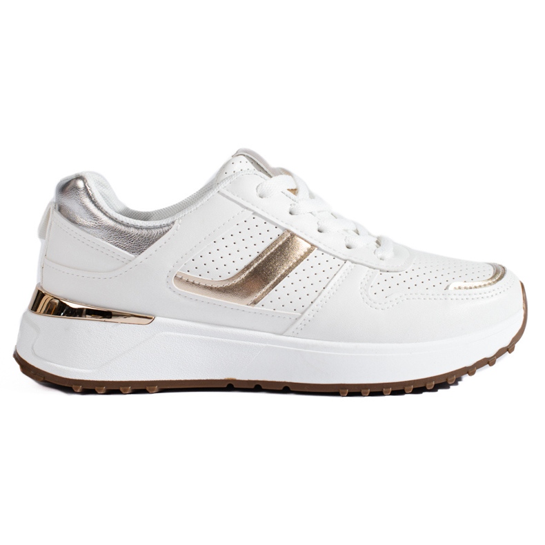 Sneakers bianche sulla piattaforma Shelovet bianca