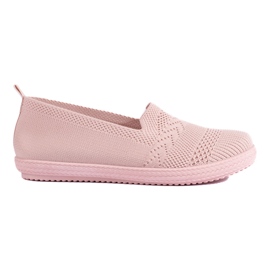 Sneakers slip-on in tessuto da donna Shelovet rosa slip on