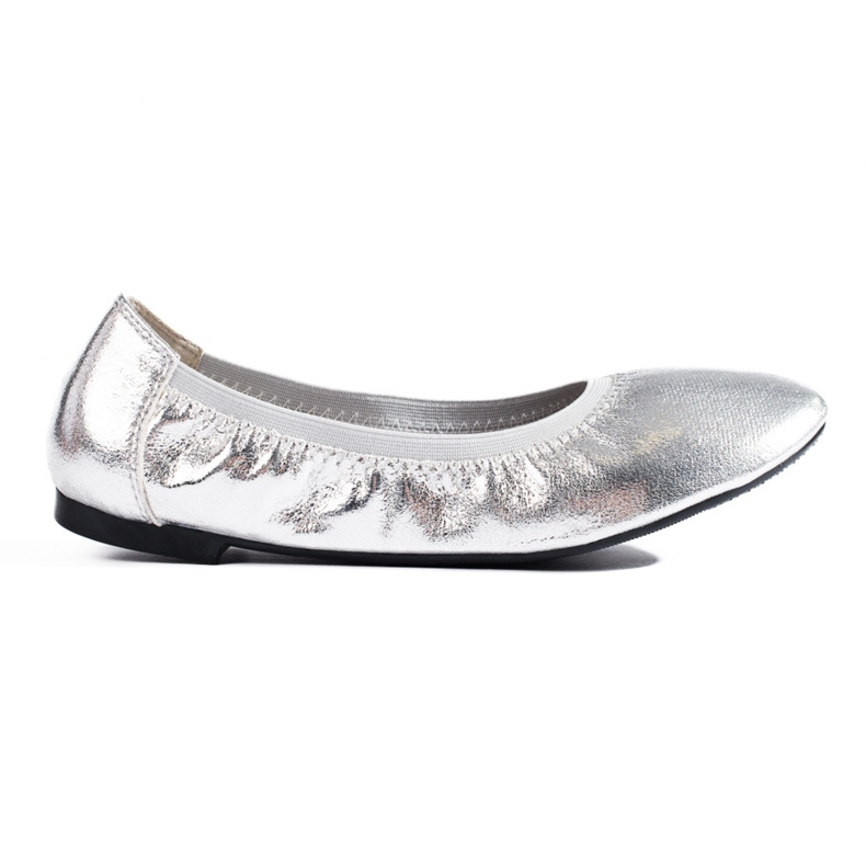 Ballerine argento da donna Shelovet d'argento