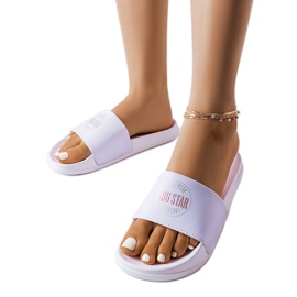Pantofole bianche Big Star JJ274A281 bianca