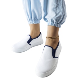 Sneakers Cagliari in tessuto bianco