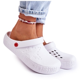 Ciabatte leggere da donna Kroks Big Star II275003 bianche bianco