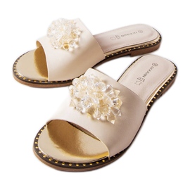 Cursori beige con cristalli di Lowa
