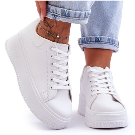 Scarpe sportive classiche da donna White Night Trip bianco