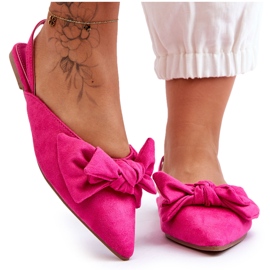 Ballerine Slip-On Donna Con Fiocco Fucsia Nadine rosa