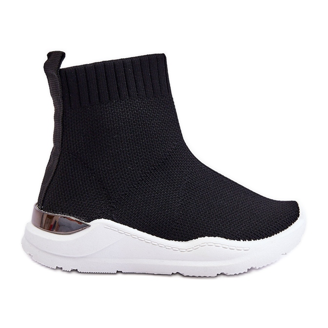 FR1 Scarpe Sportive Calzino Per Bambini Nere Benito nero