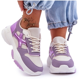 PS1 Sneakers stringate viola Cortes da donna