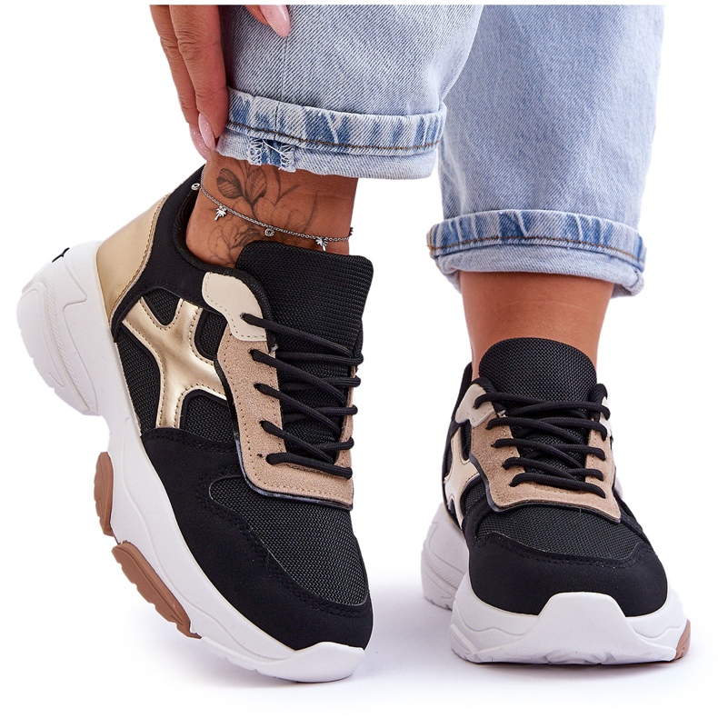 PS1 Sneakers stringate da donna nere Cortes nero