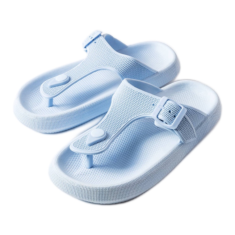 Sandali con plateau blu di Moretti