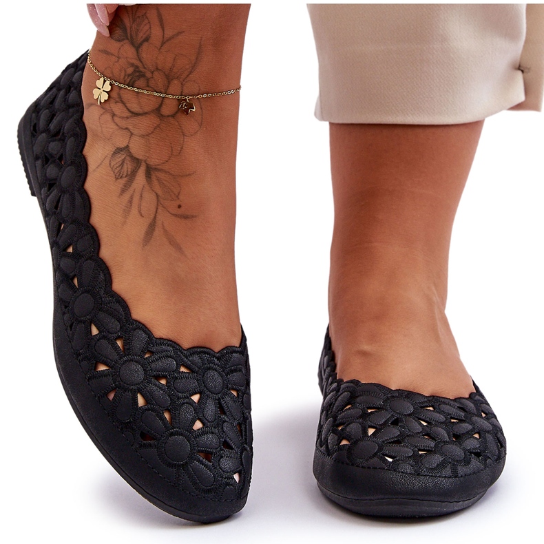 PE1 Ballerine traforate da donna Black Visionary nero