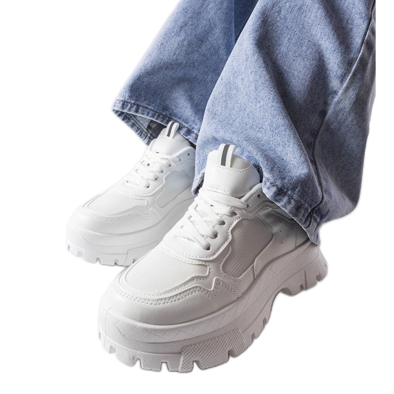 Sneaker Mikeladze bianche e spesse bianca