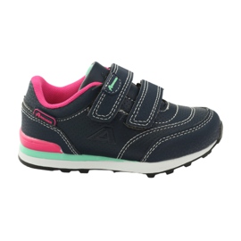 American Club Sneakers sportive ADI blu navy American D1 rosa multicolore bianco