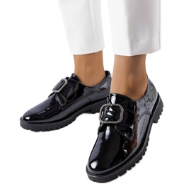 Scarpe laccate nere con fibbia Jarisile nero