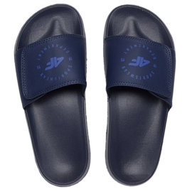 Pantofole 4F Jr. 4FJSS23FFLIM080 31S blu