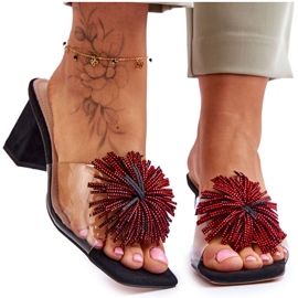 Teli alti trasparenti da donna S.Barski KV-AP658-1 Black nero