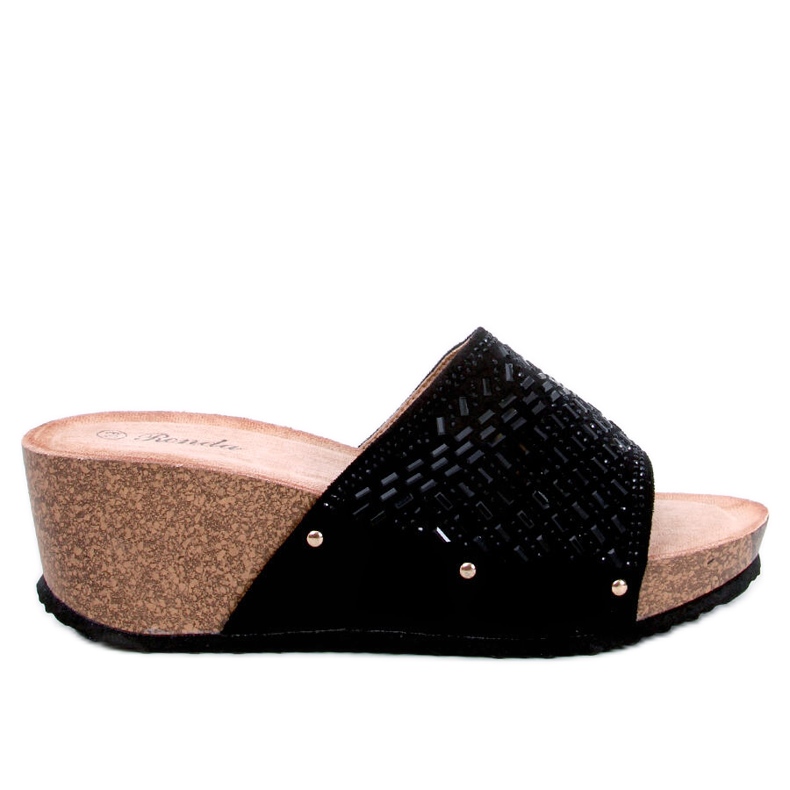 Sandali con zeppa Greco Black nero