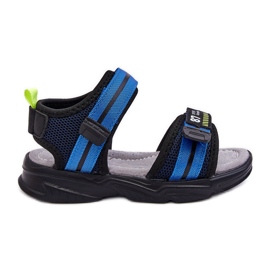 News Sandali da bambino Brando azzurri con velcro blu