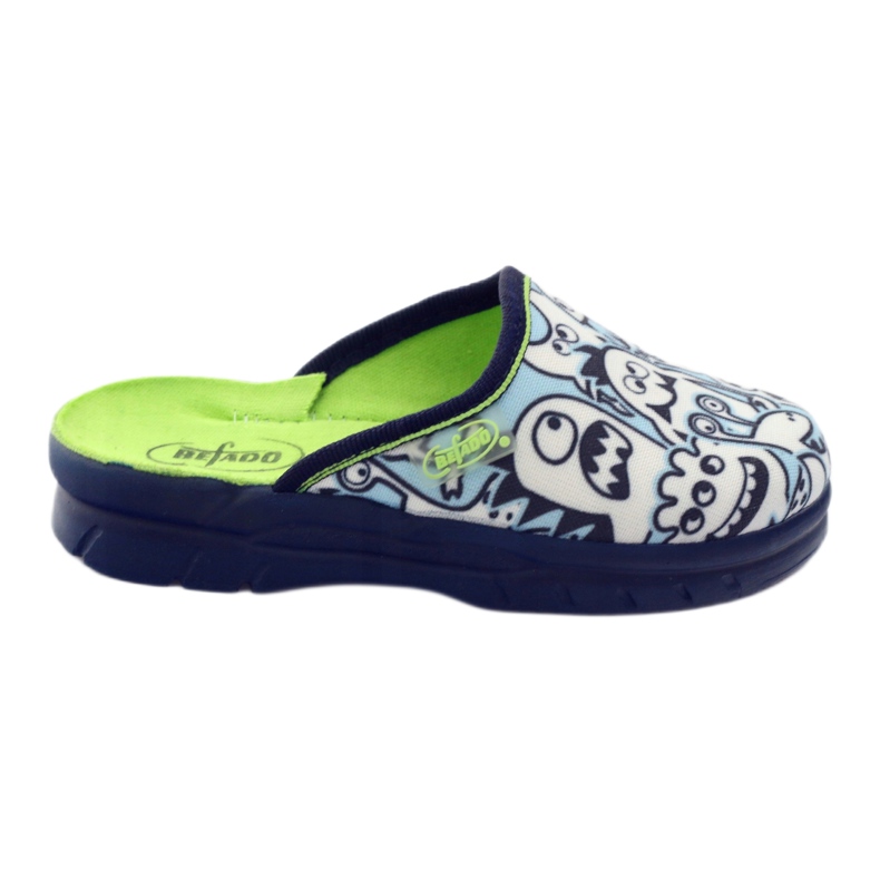 Scarpe per bambini Befado pantofole da colorare bianca blu navy blu