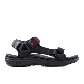 Lee Cooper Sandali sportivi neri con velcro LCW-34-0960M nero