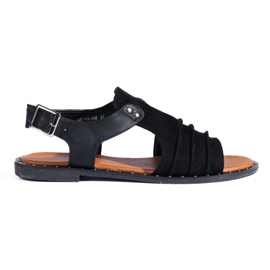 Sandalo Shelovet in camoscio nero