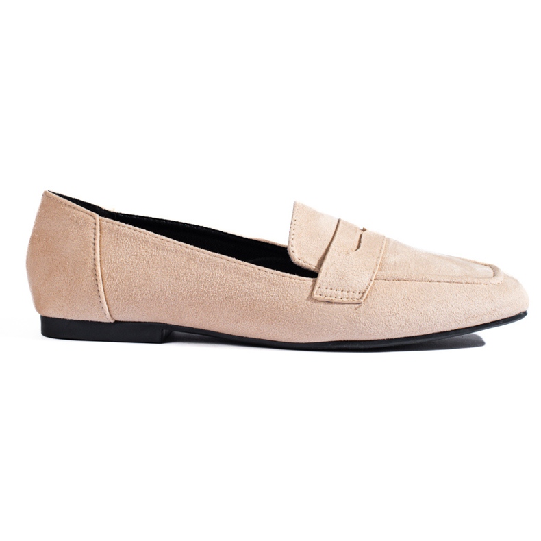 Classici mocassini in camoscio beige di Shelovet