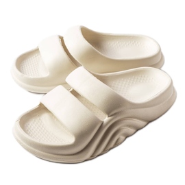 Ciabatte in gomma beige di Geneve