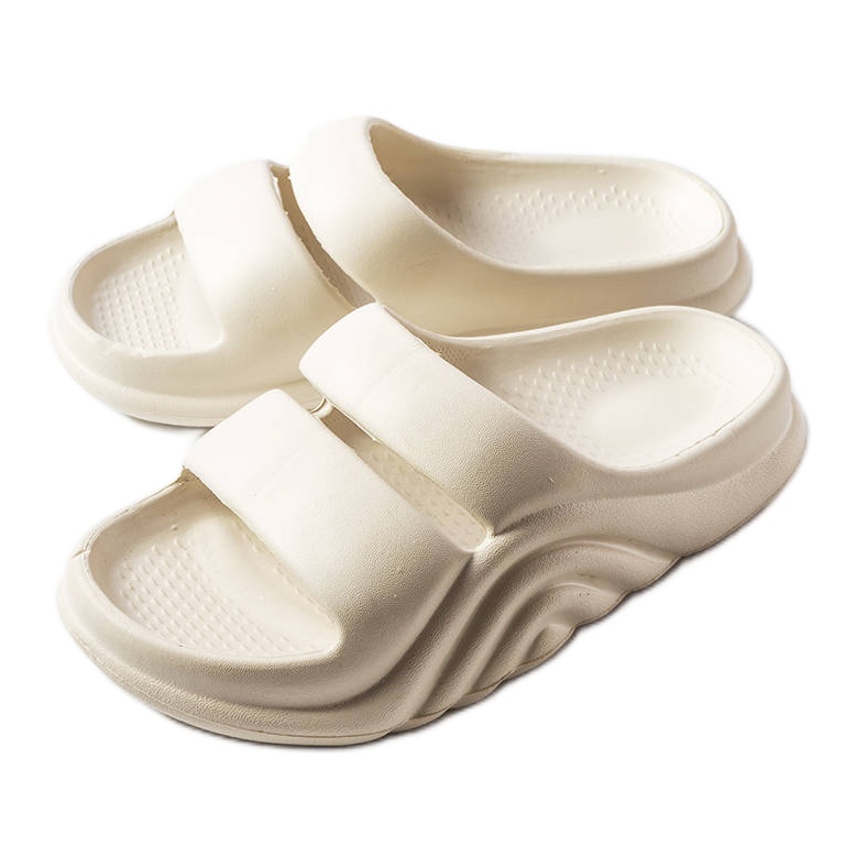 Ciabatte in gomma beige di Geneve