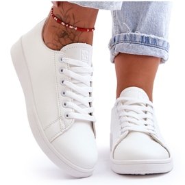 PE1 Sneakers classiche in pelle da donna bianche illimitate bianco