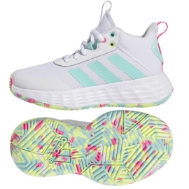 Scarpe da basket adidas OwnTheGame 2.0 Jr. IF2696 bianca bianca
