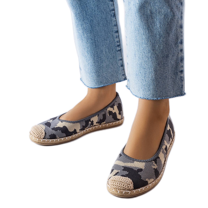 Espadrillas senza lacci grigie di Benedum grigio