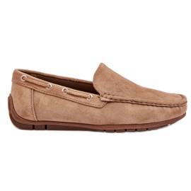 Mocassini Slip-on in pelle scamosciata da uomo Marrone Rayan
