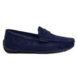 Mocassini da uomo Wesley Navy Suede blu