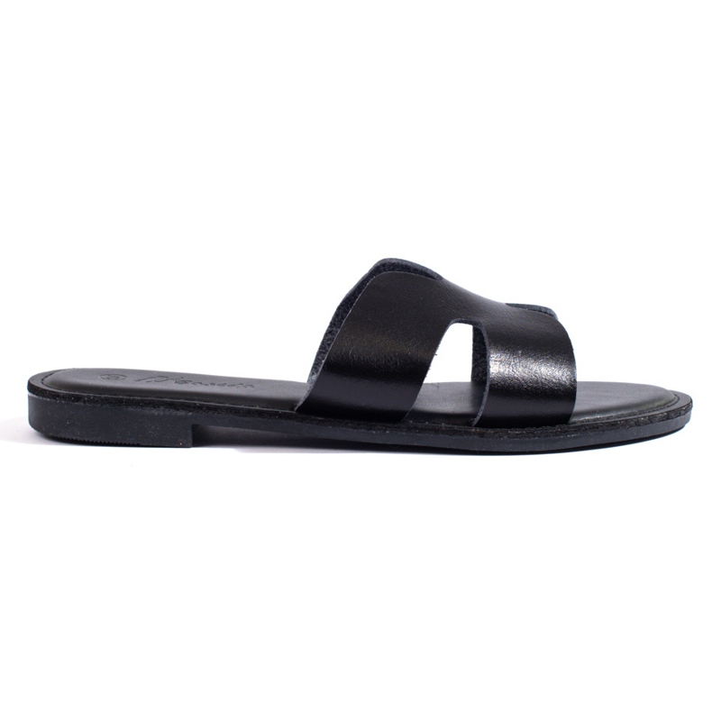 Classico sandalo piatto Shelovet nero