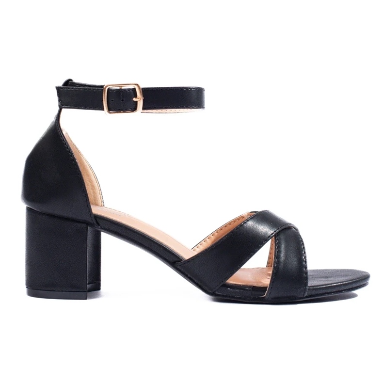 Sandali neri con tacco Shelovet da donna nero