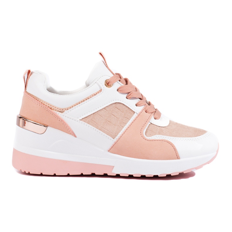Sneakers con zeppa rosa Shelovet da donna