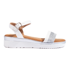 Sandali con plateau da donna Shelovet bianchi bianca