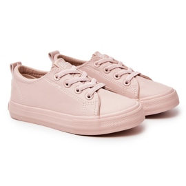 Sneakers eco-piuma per bambini Big Star JJ374022 NUDE rosa