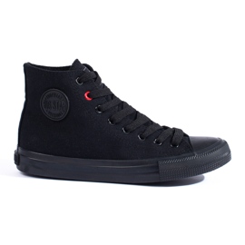 Sneakers alte da donna nere Big Star T274033 nero