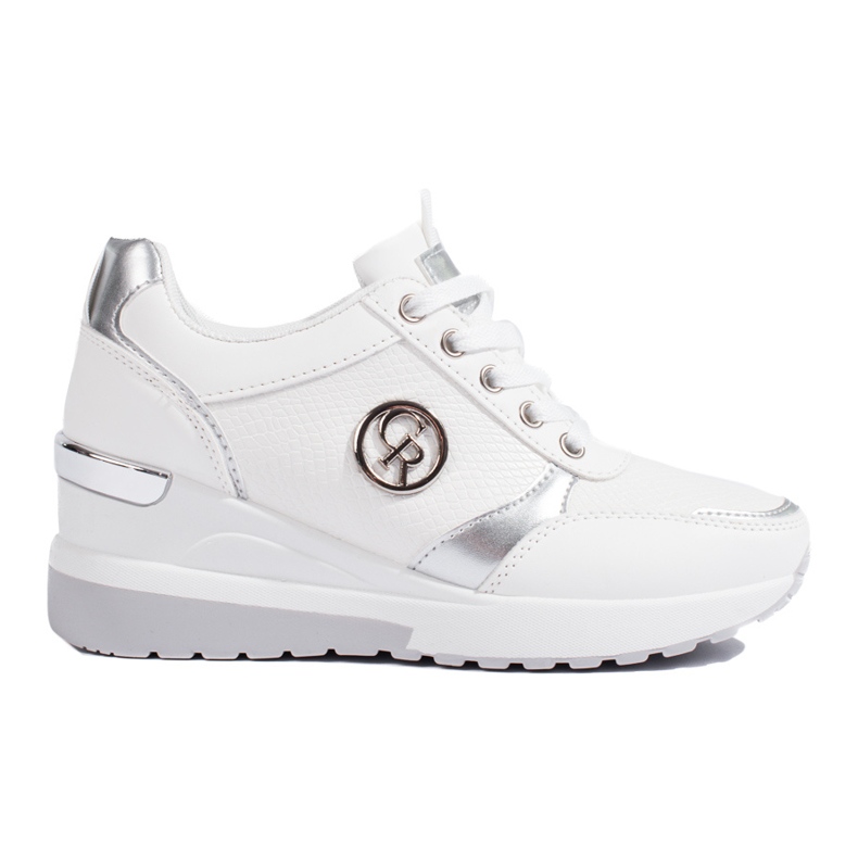 Sneakers con zeppa Shelovet bianche da donna bianca