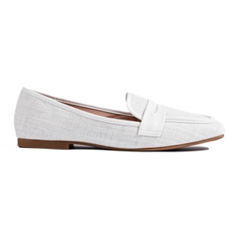 Eleganti mocassini bianchi Shelovet da donna bianco
