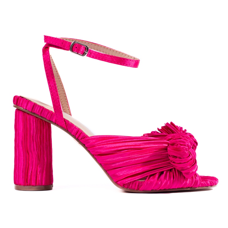 Sandali in tessuto fucsia di Shelovet rosa
